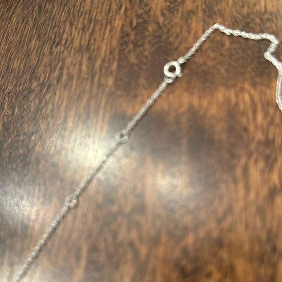 NWT 🎉host pick🎉🎈 sterling silver disc pendant with cubic zirconia - Picture 5 of 7